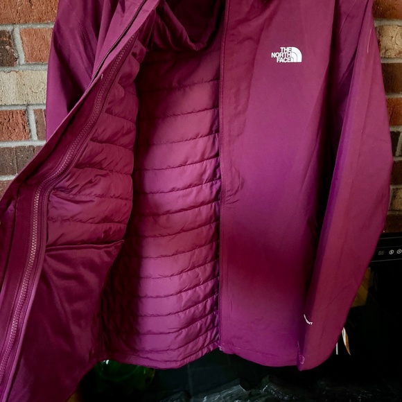The North Face Carto Triclimate Jacket Women 3XL Boysenberry Ski Winter Coat NEW - Picture 2 of 5